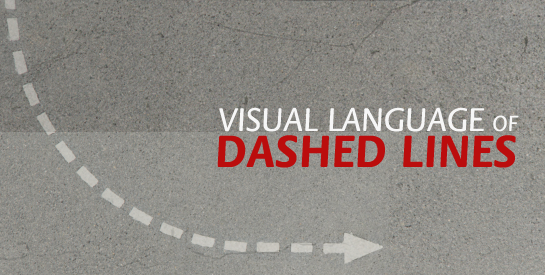 visual language of dashed lines